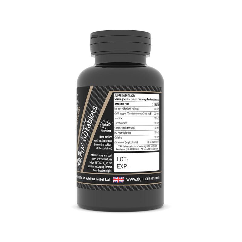 BlackBombs fatburner 60 tabs, 30 servings